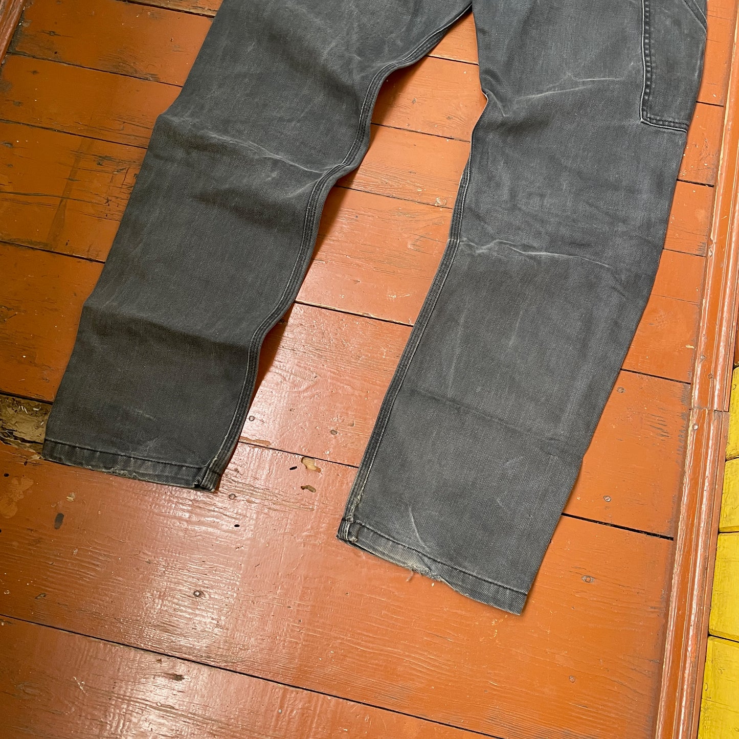 Custom Carhartt Snake Pants – Black Vintage Workwear with White Snake Graphic | 1 of 1 Alt Streetwear