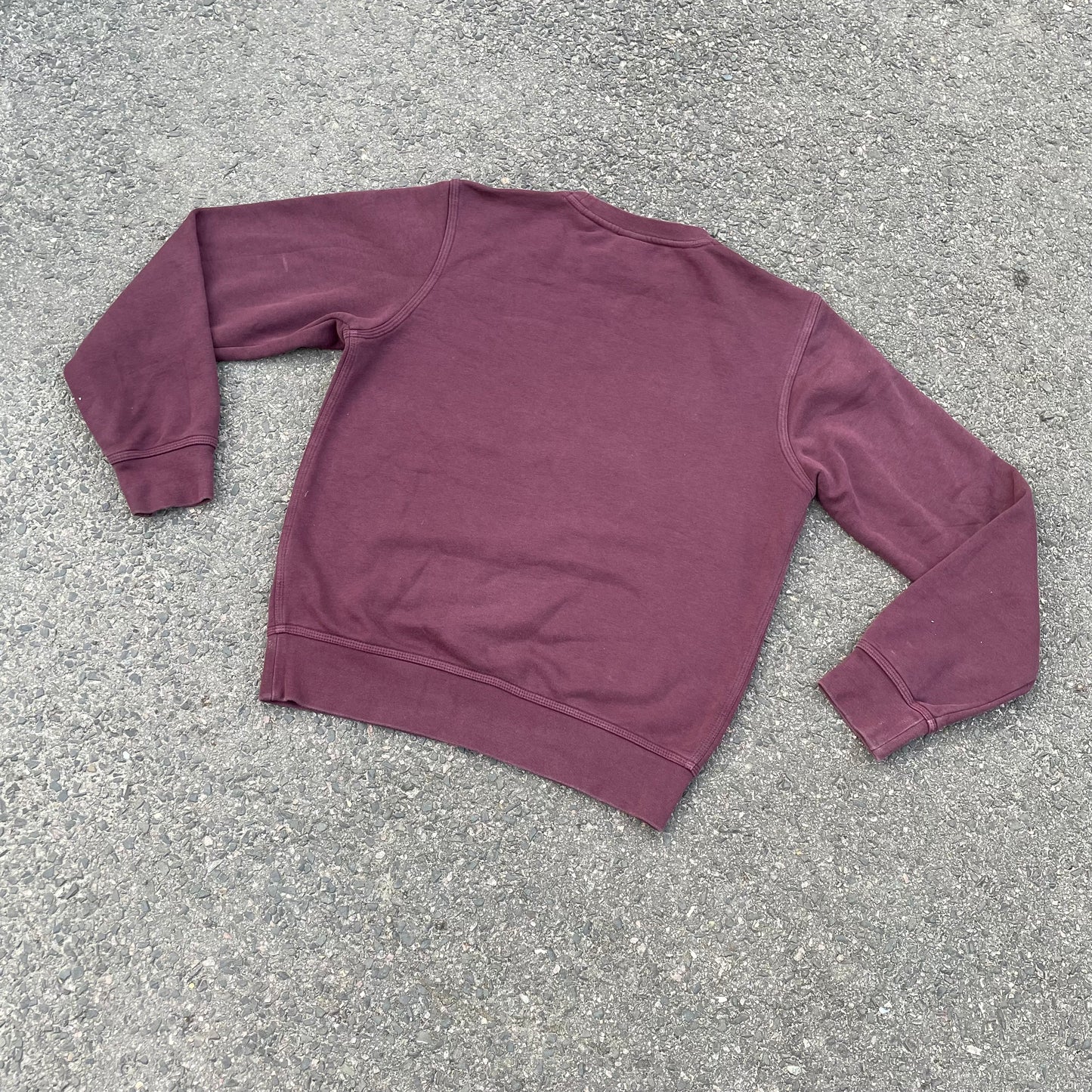 Custom Nike Tiger Graphic Sweatshirt – Dark Red (Burgundy) with White Print | Reworked