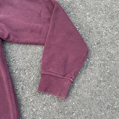 Custom Nike Tiger Graphic Sweatshirt – Dark Red (Burgundy) with White Print | Reworked