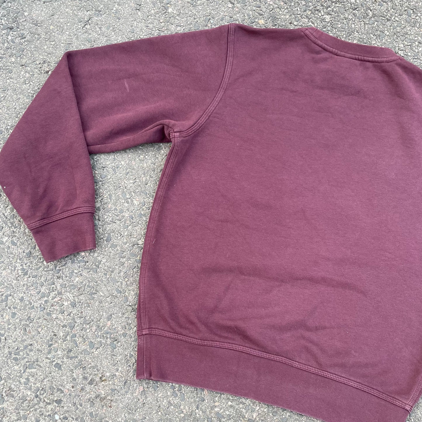Custom Nike Tiger Graphic Sweatshirt – Dark Red (Burgundy) with White Print | Reworked