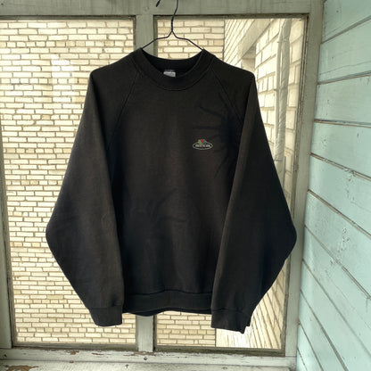 Custom Fruit of the Loom Spider Sweatshirt – Faded Black 90s Vintage Crewneck | Alt Streetwear 1 of 1