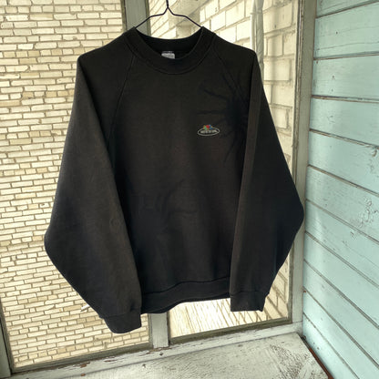 Custom Fruit of the Loom Spider Sweatshirt – Faded Black 90s Vintage Crewneck | Alt Streetwear 1 of 1