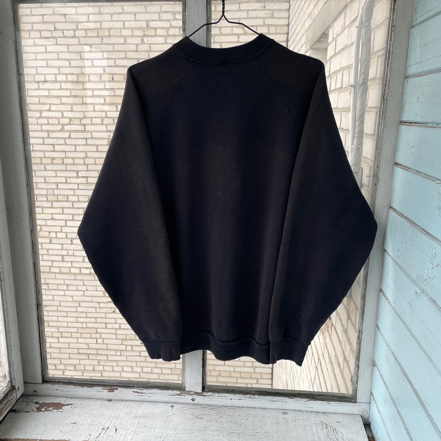 Custom Fruit of the Loom Spider Sweatshirt – Faded Black 90s Vintage Crewneck | Alt Streetwear 1 of 1