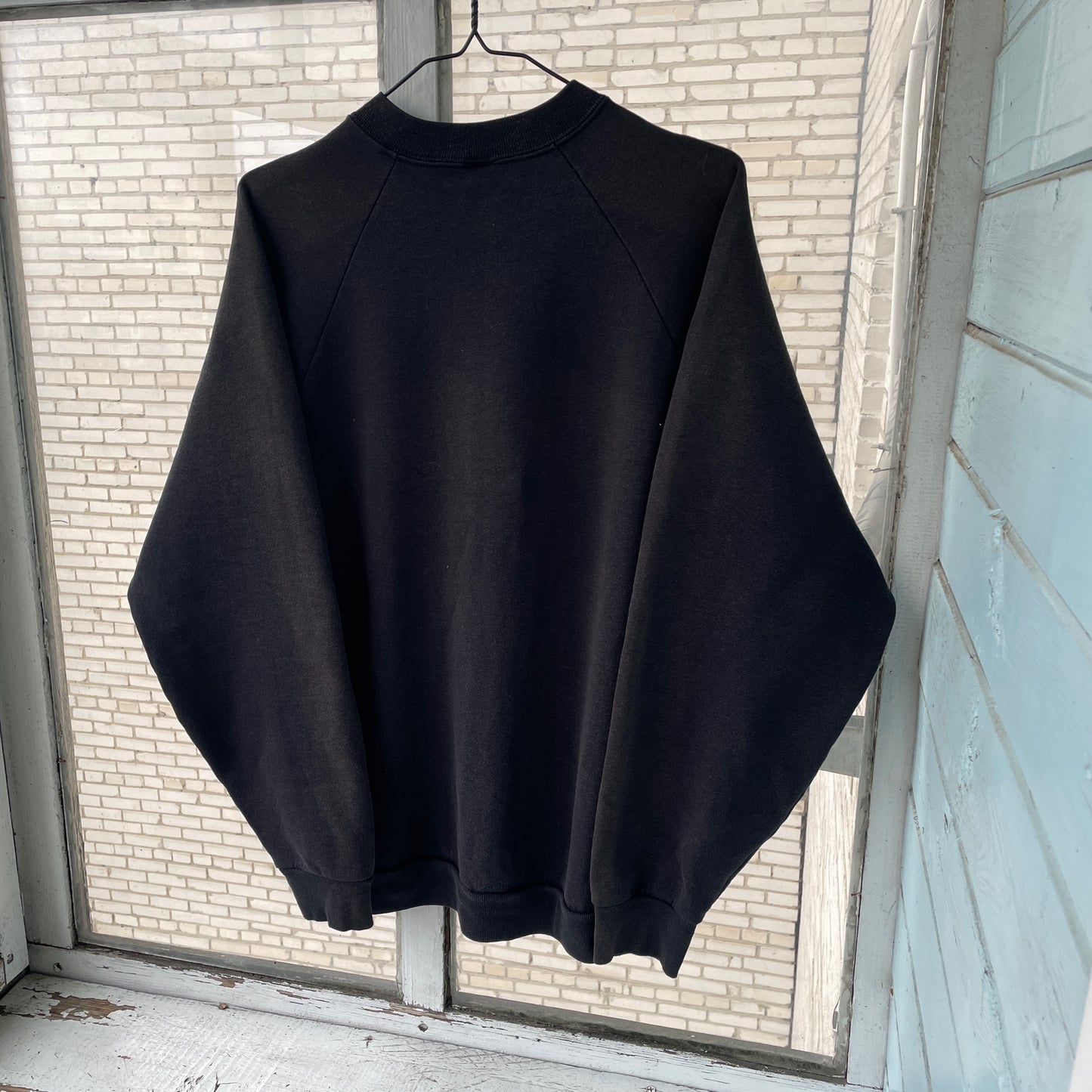 Custom Fruit of the Loom Spider Sweatshirt – Faded Black 90s Vintage Crewneck | Alt Streetwear 1 of 1