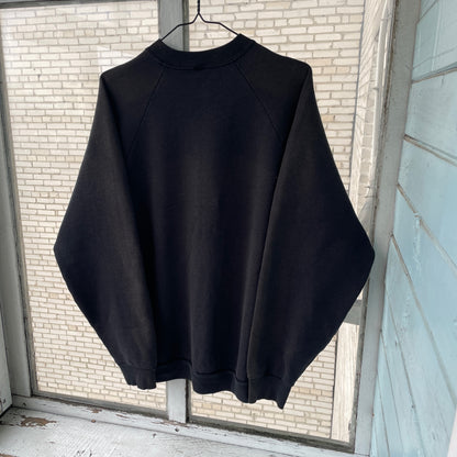Custom Fruit of the Loom Spider Sweatshirt – Faded Black 90s Vintage Crewneck | Alt Streetwear 1 of 1