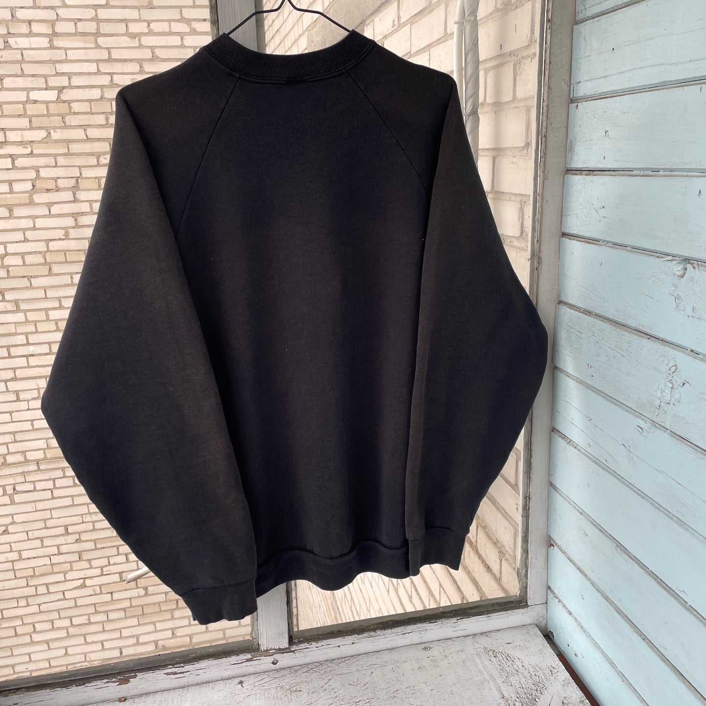 Custom Fruit of the Loom Spider Sweatshirt – Faded Black 90s Vintage Crewneck | Alt Streetwear 1 of 1