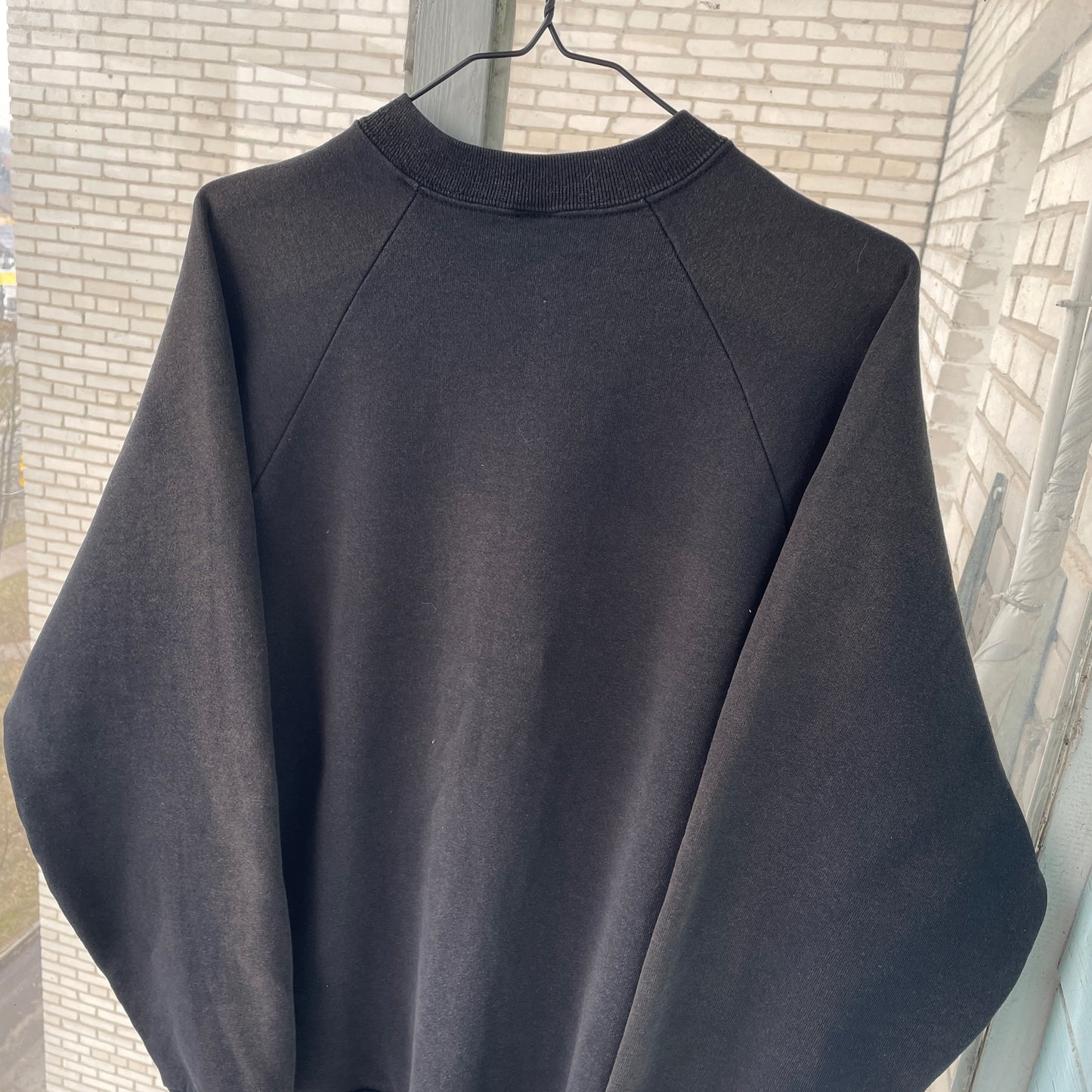 Custom Fruit of the Loom Spider Sweatshirt – Faded Black 90s Vintage Crewneck | Alt Streetwear 1 of 1