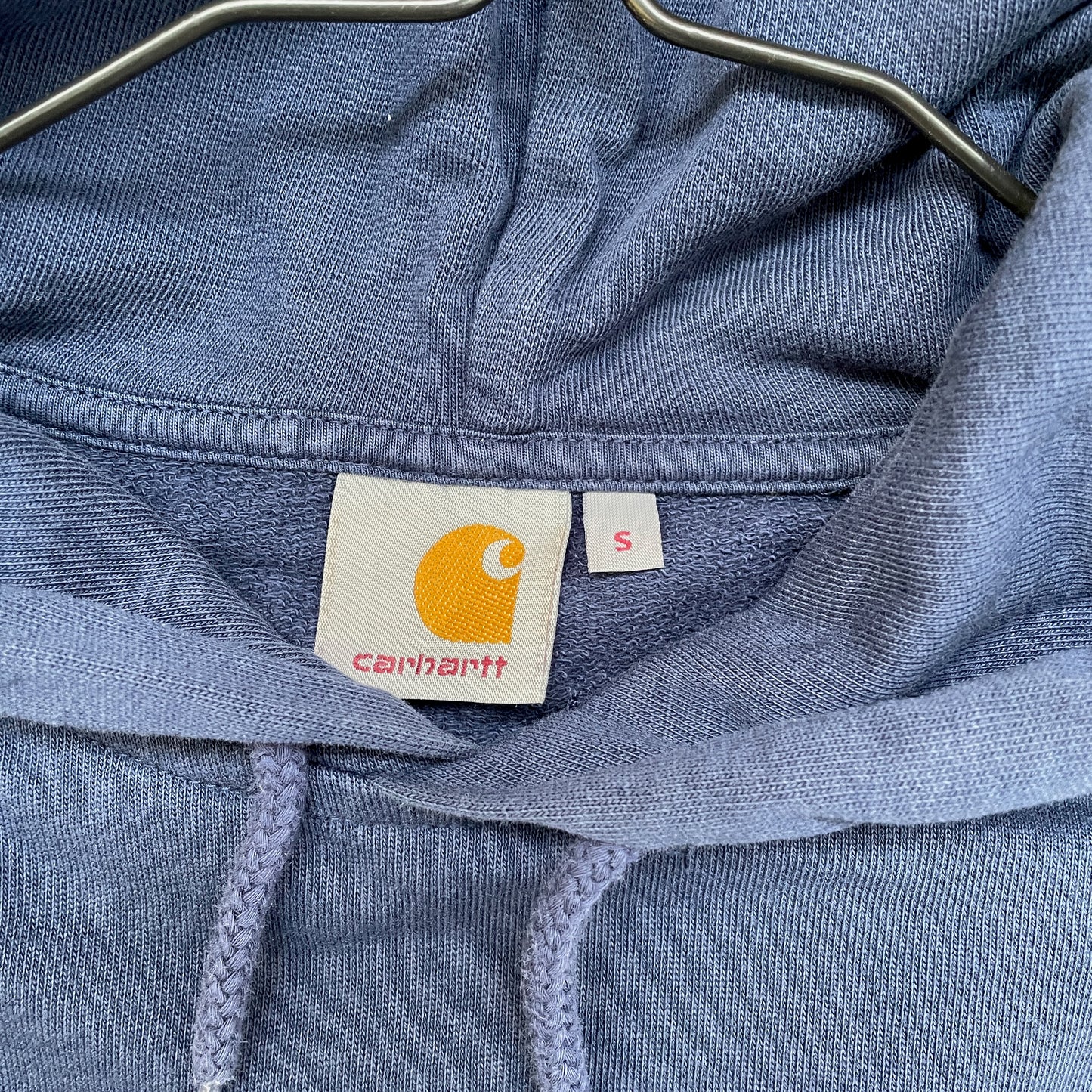 Custom Carhartt Hoodie – Handprinted Roots on Sleeves | Vintage Navy Hoodie 1 of 1