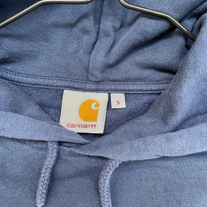Custom Carhartt Hoodie – Handprinted Roots on Sleeves | Vintage Navy Hoodie 1 of 1