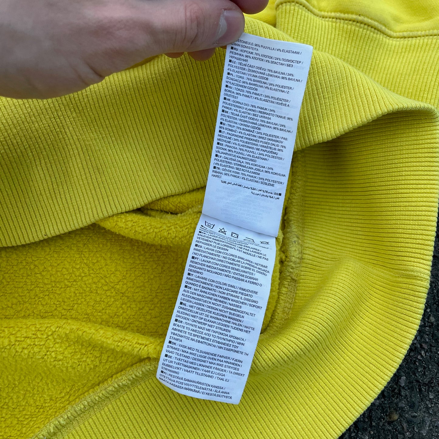 Nike Tiger Print Hoodie – Vibrant Yellow with Black Artwork | 1 of 1 Reworked