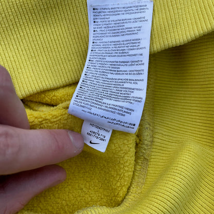 Nike Tiger Print Hoodie – Vibrant Yellow with Black Artwork | 1 of 1 Reworked