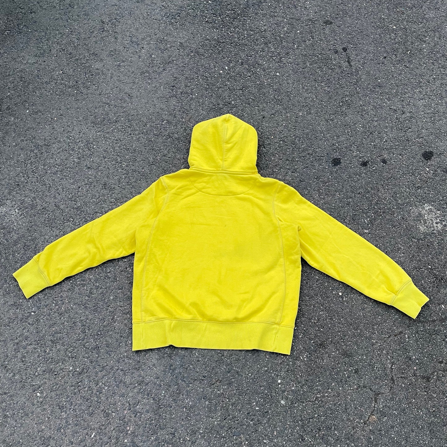 Nike Tiger Print Hoodie – Vibrant Yellow with Black Artwork | 1 of 1 Reworked