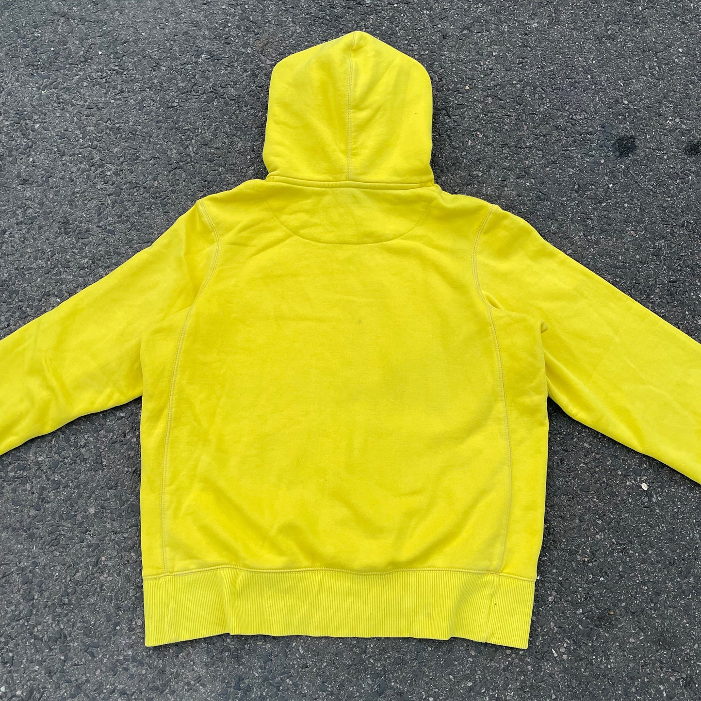Nike Tiger Print Hoodie – Vibrant Yellow with Black Artwork | 1 of 1 Reworked