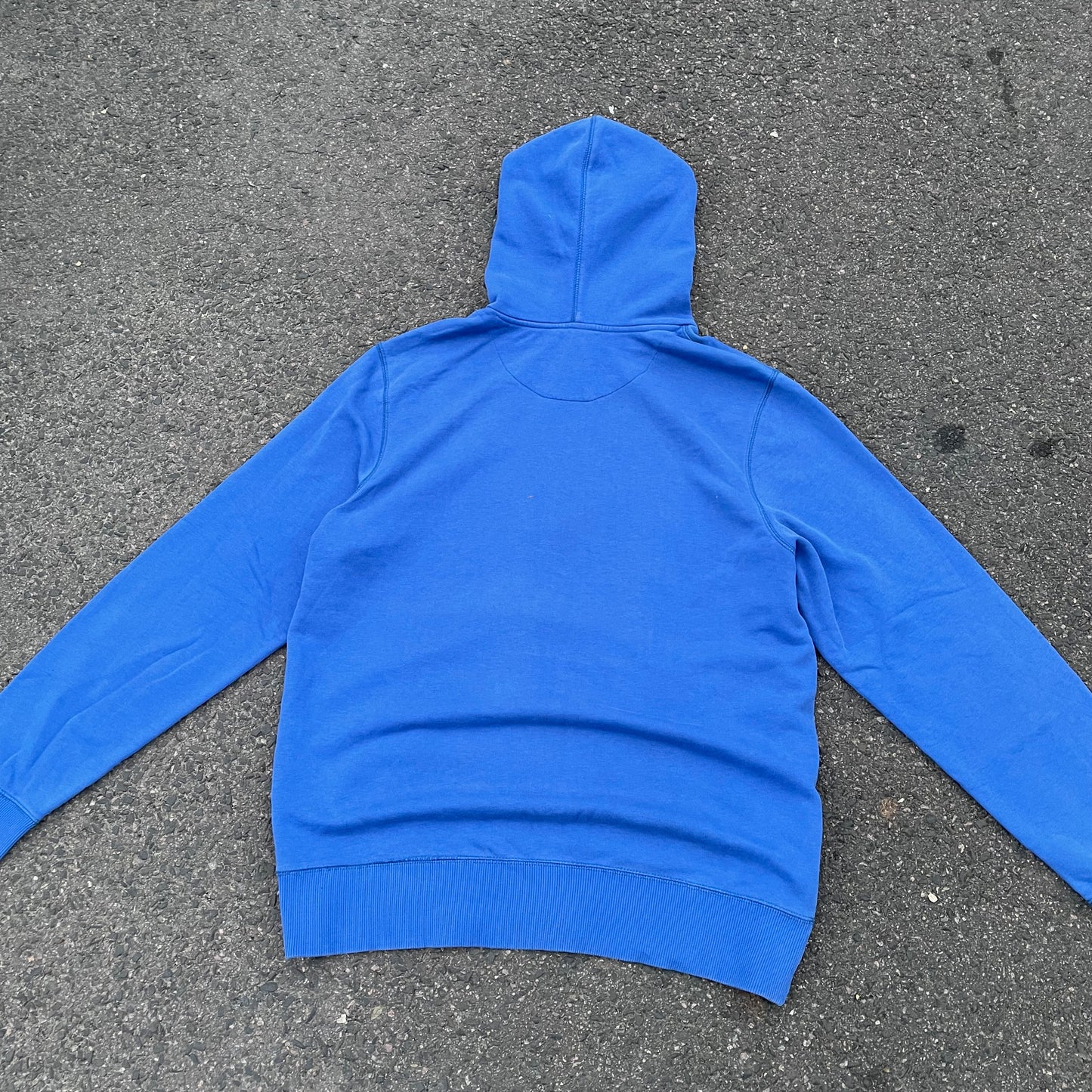 Custom Nike Tiger Print Hoodie – Vibrant Blue with White Artwork | 1 of 1 Reworked