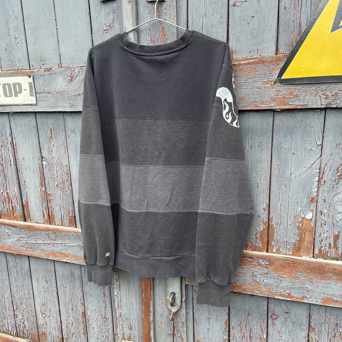 Custom Nike Tiger Print Patchwork Sweatshirt – Black & Grey | 1 of 1 Reworked Vintage