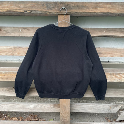 Custom Nike Tiger Print Sweatshirt – Black with White Artwork | 1 of 1 Reworked