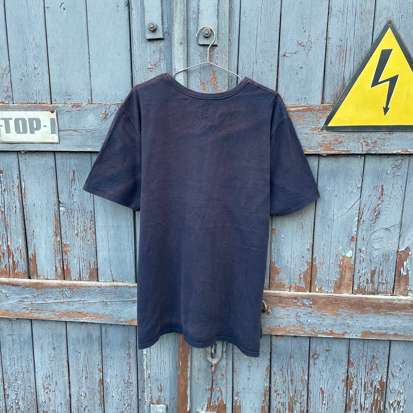 Custom Nike 'Opium' Graphic T-Shirt – Black with Blue/White Print | Reworked Vintage