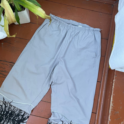 Custom Nike Tech Pants – Black Grunge Root Print | Vintage Streetwear 1 of 1