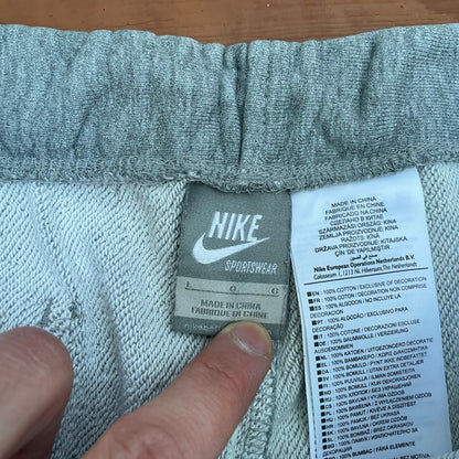 Custom Nike Sweatpants – Grey Joggers with Black grunge Print | Vintage Reworked 1 of 1