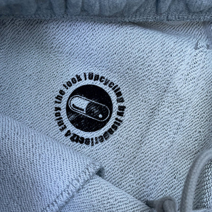 Custom Nike Sweatpants – Grey Joggers with Black grunge Print | Vintage Reworked 1 of 1