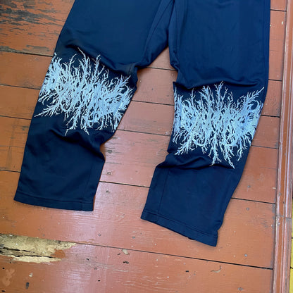 Custom Nike Pants – Black with White Print | Vintage Grunge 1 of 1