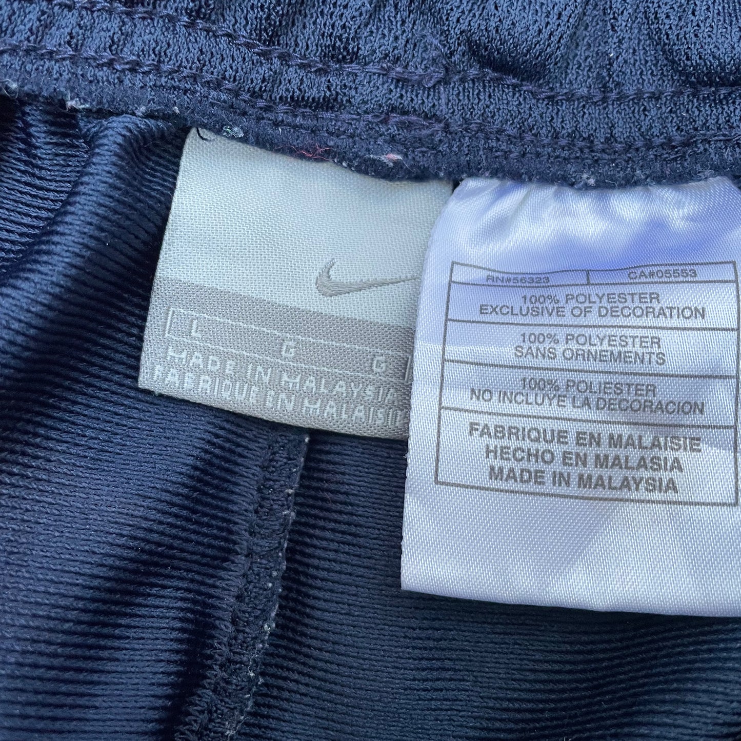 Custom Nike Pants – Black with White Print | Vintage Grunge 1 of 1