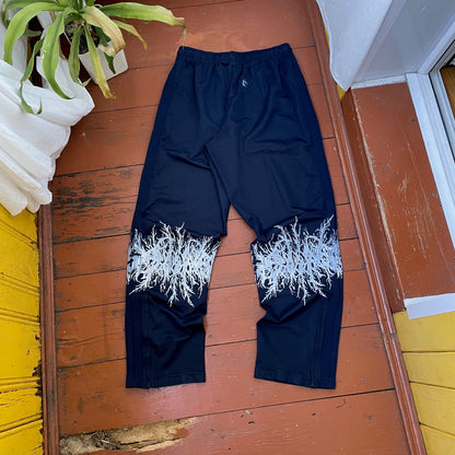 Custom Nike Pants – Black with White Print | Vintage Grunge 1 of 1