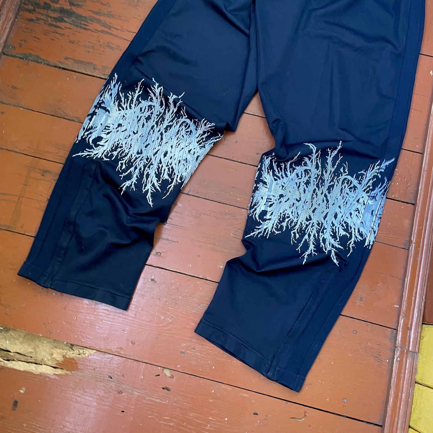 Custom Nike Pants – Black with White Print | Vintage Grunge 1 of 1