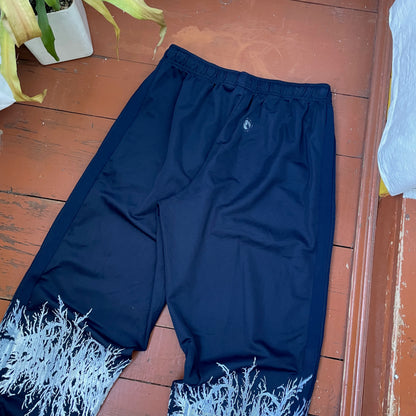 Custom Nike Pants – Black with White Print | Vintage Grunge 1 of 1