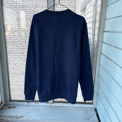 Custom Champion Tiger Sweatshirt – Navy Blue with White Tiger Art | Vintage 1 of 1