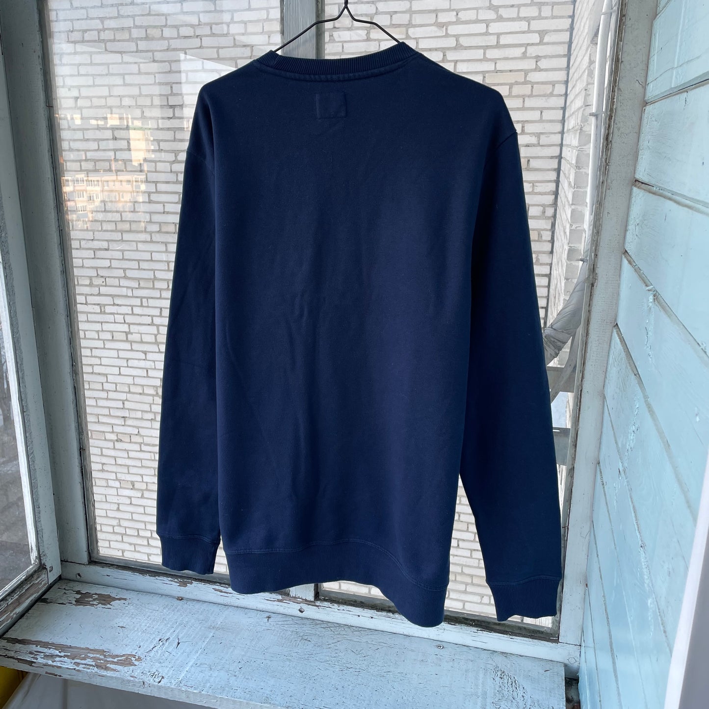 Custom Champion Tiger Sweatshirt – Navy Blue with White Tiger Art | Vintage 1 of 1