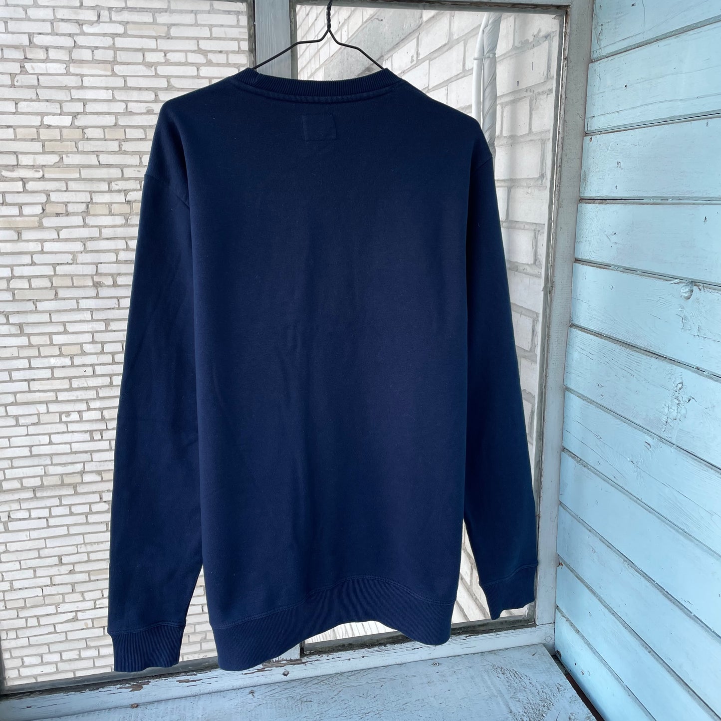 Custom Champion Tiger Sweatshirt – Navy Blue with White Tiger Art | Vintage 1 of 1