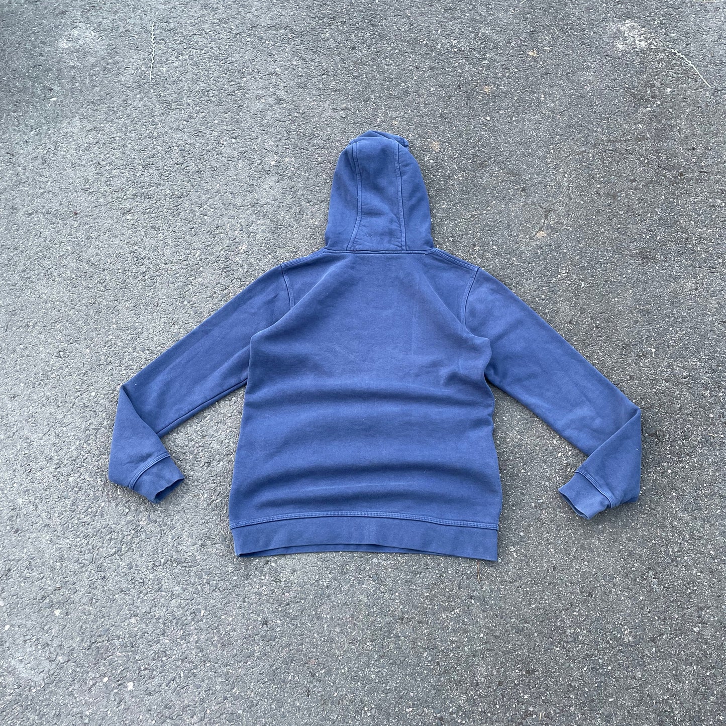 Custom Nike Tiger Hoodie – Faded Blue Hoodie with White Tiger Art | Vintage Streetwear 1 of 1
