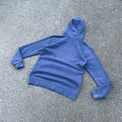 Custom Nike Tiger Hoodie – Faded Blue Hoodie with White Tiger Art | Vintage Streetwear 1 of 1