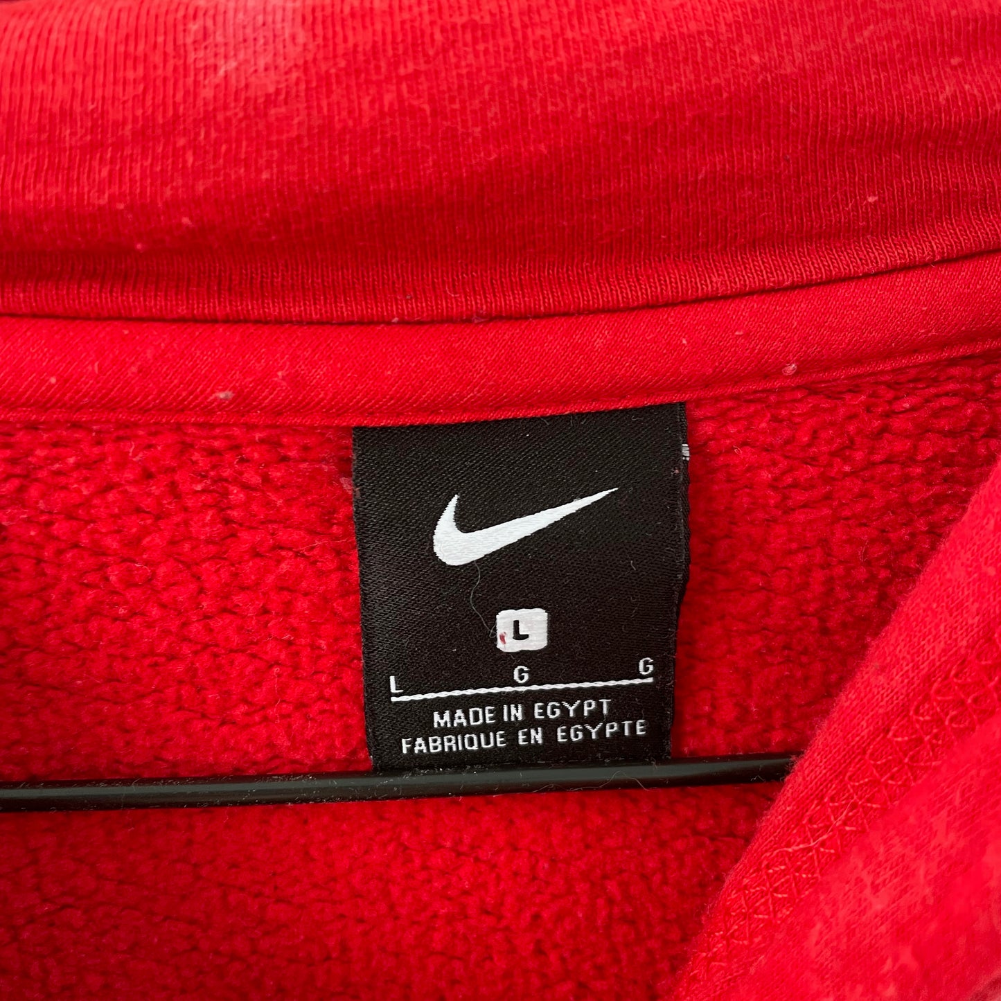 Custom Nike Red Hoodie – Hand-Faded Spider Hoodie | Vintage Grunge 1 of 1