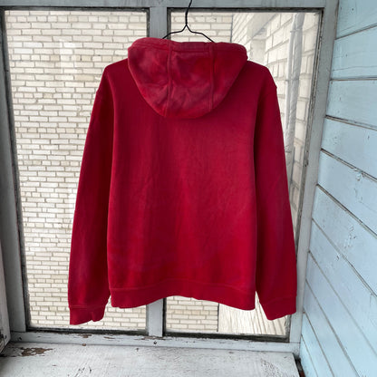 Custom Nike Red Hoodie – Hand-Faded Spider Hoodie | Vintage Grunge 1 of 1