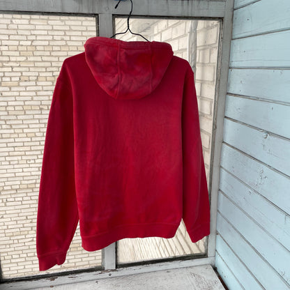 Custom Nike Red Hoodie – Hand-Faded Spider Hoodie | Vintage Grunge 1 of 1