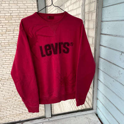 Levi’s Faded Spider Sweatshirt – Vintage Red Levi’s Crewneck with Subtle Spider Fade | 1 of 1