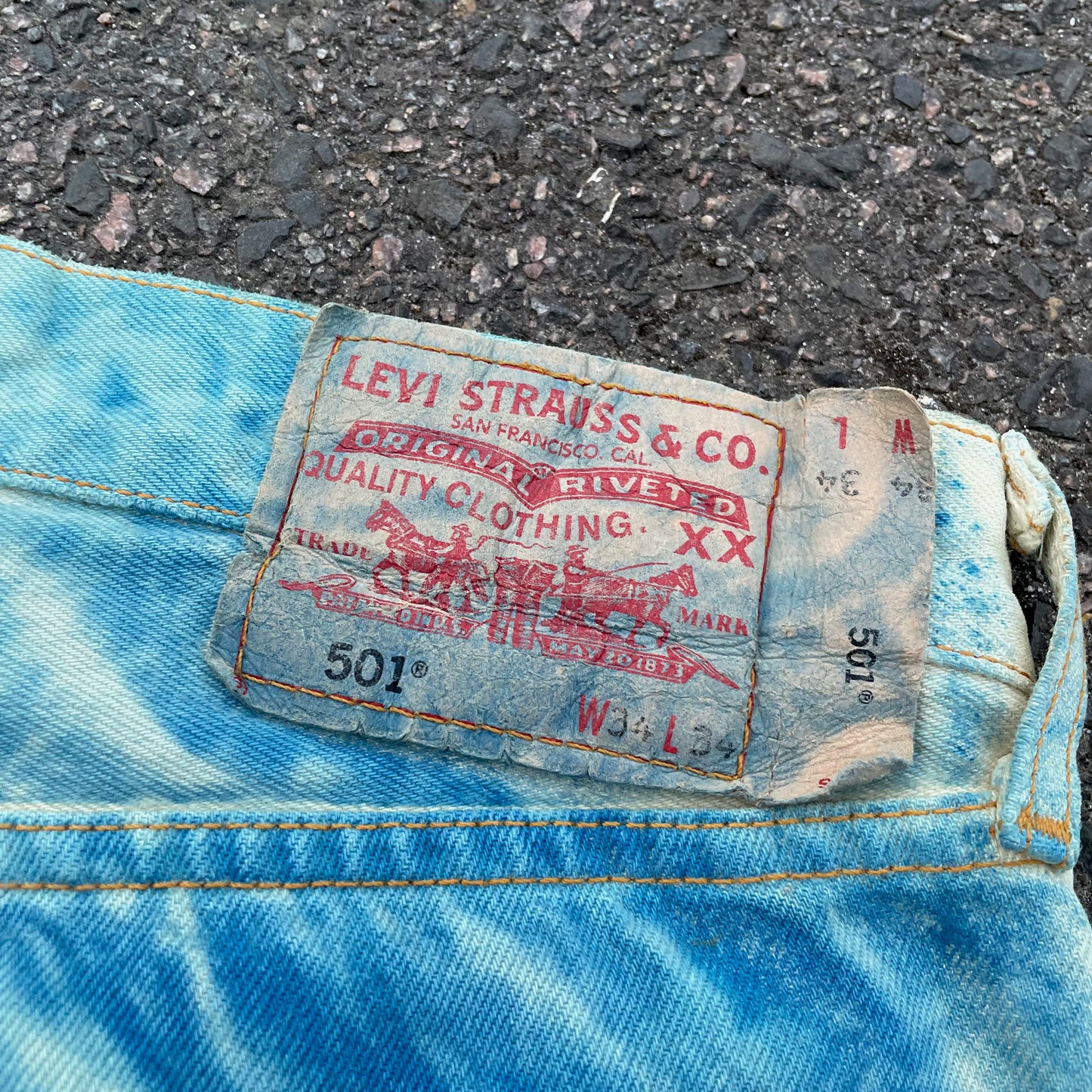 Hand-Reworked Leopard Print Jeans – Blue Art Denim Pants, 1 of 1 Upcycled Piece