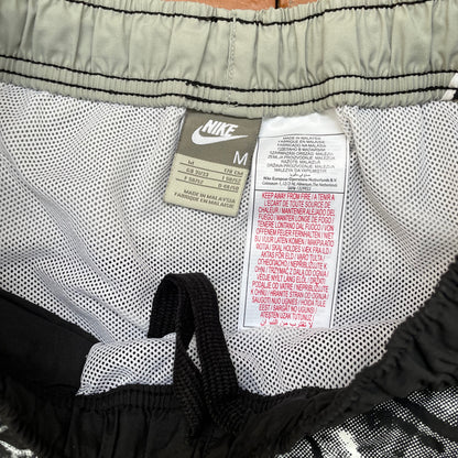 Custom Nike Grunge Shorts – Handprinted Bone Art | Vintage Sportswear 1 of 1