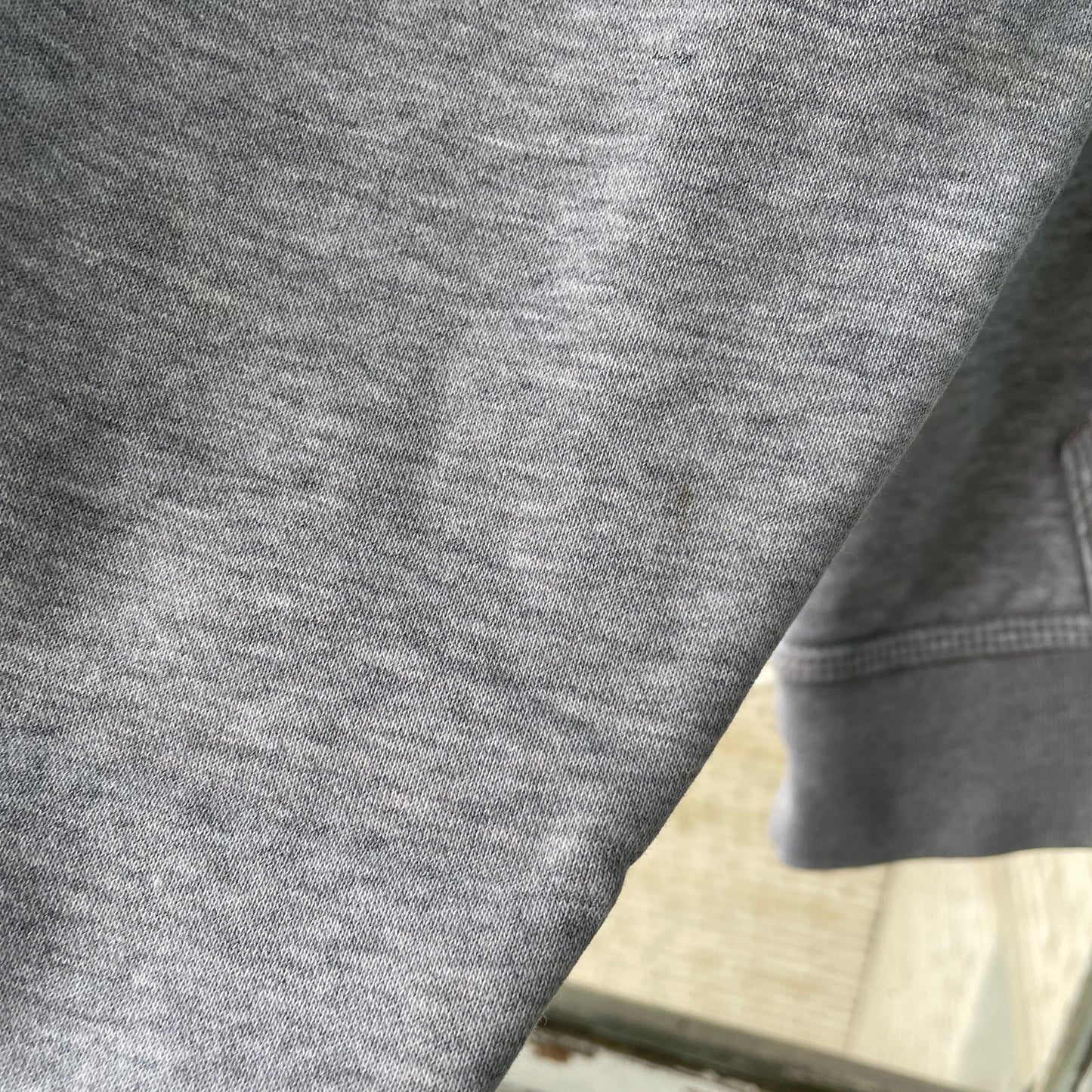 Custom Nike Tiger Hoodie – Handprinted Black Tiger on Grey Hoodie | Vintage Sportswear 1 of 1