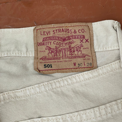 Custom Levi’s Dragon Print Jeans – Beige/Khaki with Bold Artwork | 1 of 1 Reworked Denim