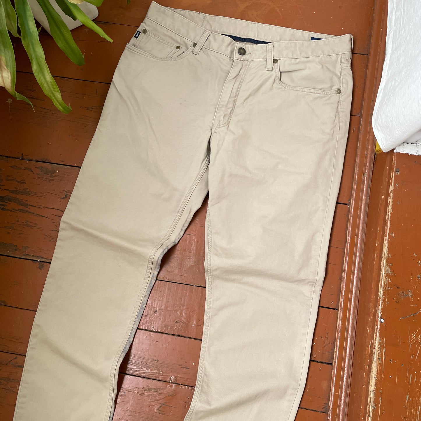 Custom Polo Ralph Lauren Classical Art Print Jeans – Muted Tones | 1 of 1 Reworked Denim Art
