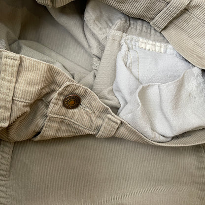 Custom Levi’s Corduroy Phoenix Pants – Beige Washed Cords with Giant Phoenix Art | 1 of 1