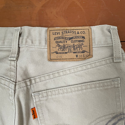Custom Levi’s Spider Pants – Faded Web and Spider Print on Beige | Vintage 1 of 1 Streetwear