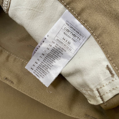 Custom Carhartt Dragon Pants – Faded Khaki Dragon Art | Vintage Workwear 1 of 1