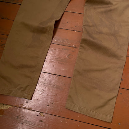 Custom Carhartt Angel and Demon Pants – Dark Brown Print | Vintage Workwear 1 of 1