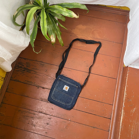 Custom Carhartt Denim Bag – Reworked from Vintage Jeans | Handmade Crossbody Pouch 1 of 1