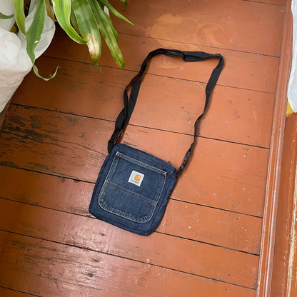 Custom Carhartt Denim Bag – Reworked from Vintage Jeans | Handmade Crossbody Pouch 1 of 1