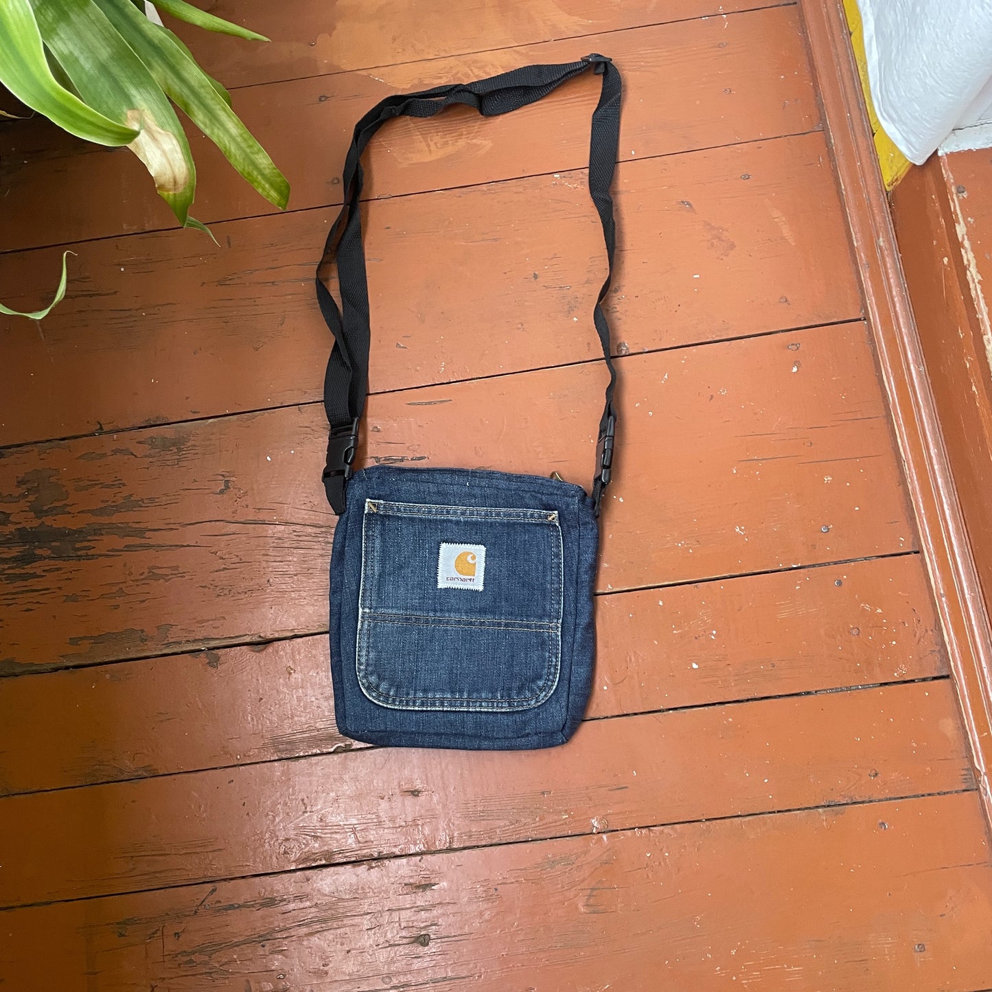 Custom Carhartt Denim Bag – Reworked from Vintage Jeans | Handmade Crossbody Pouch 1 of 1